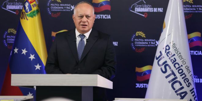 Diosdado Cabello Lo de Estados Unidos no es una tensión, es una agresión contra el pueblo (3)