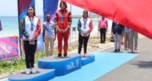 Paola Perez podium