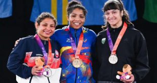 Nathaly Griman, oro en lucha